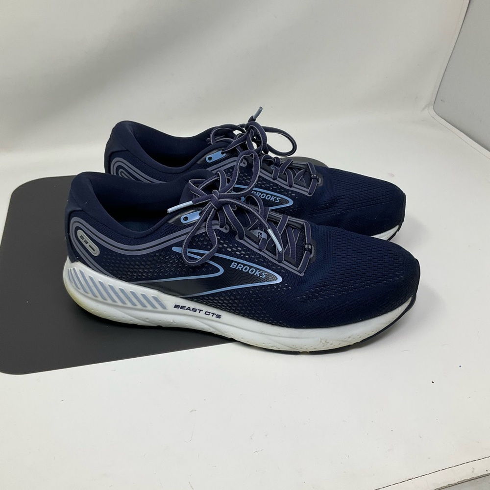 Brooks Beast GTS 23 1104011D495 Navy Blue Trainers Running Shoes Men's Size 10.5